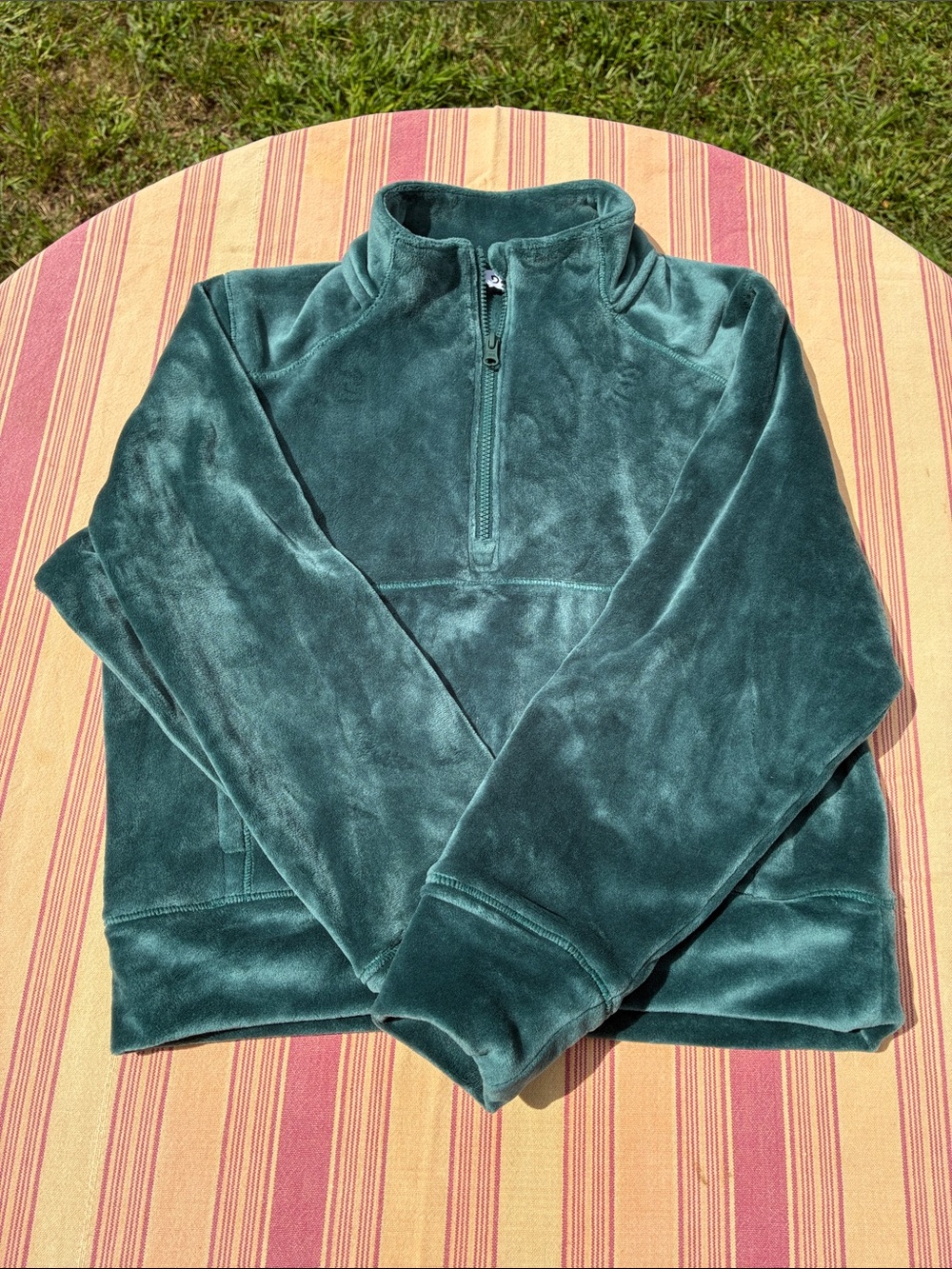 DSG Teal Green Zip-Up Fleece Jacket - Super Soft! Kids small
